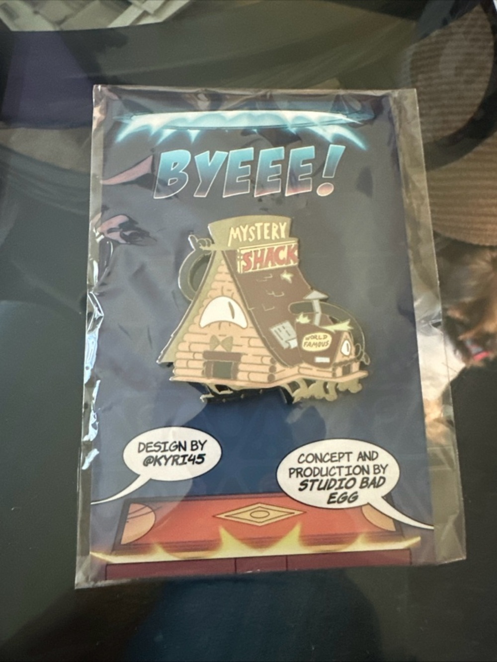 CIPHER SHACK Pin – 2.25" | BYEEE Multiverse Collection / Studio Bad Egg/ NEW